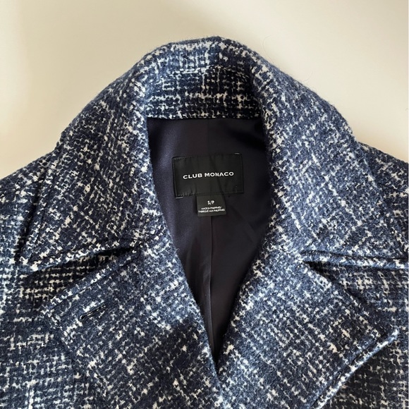 NWOT Club Monaco Textured Belted Coat - Picture 11 of 16